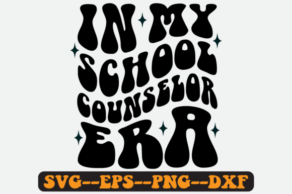 In My School Counselor Era Retro Svg Png