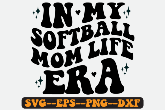 In My Softball Mom Life Era Retro Svg