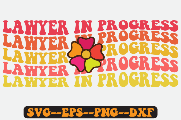Lawyer in Progress Quote Retro Svg