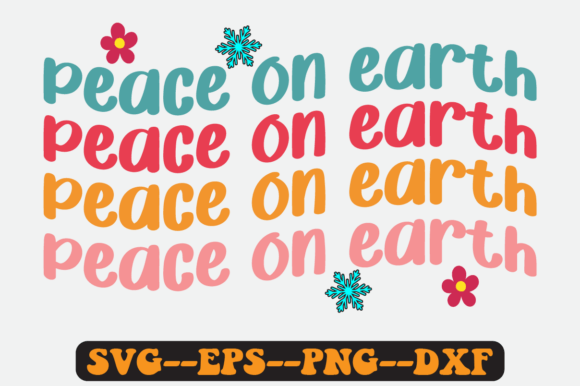 Peach on Earth Quote Retro Svg
