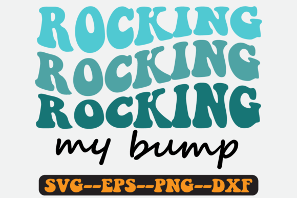 Rocking Mu Bump Quote Retro Svg Design