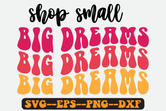 Shop Small Quote Retro Svg Design