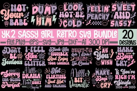 Yk2 Sassy Girl Retro SVG Bundle Review